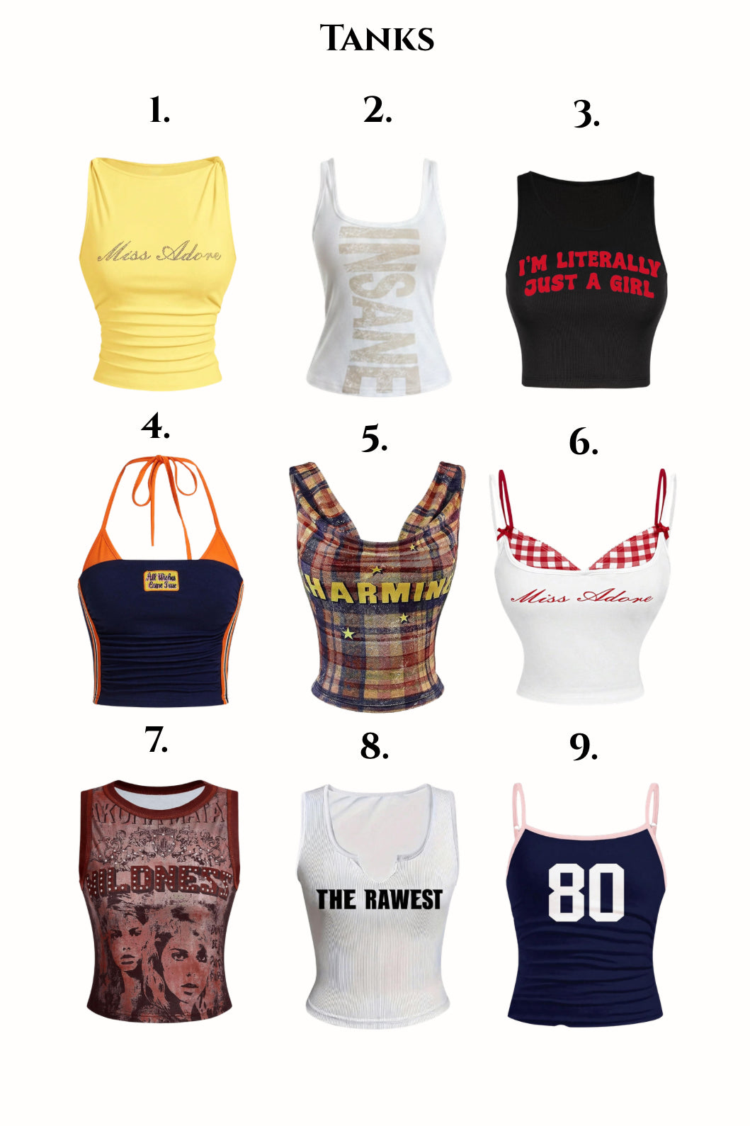 Amazon Streetwear Tanks 💋